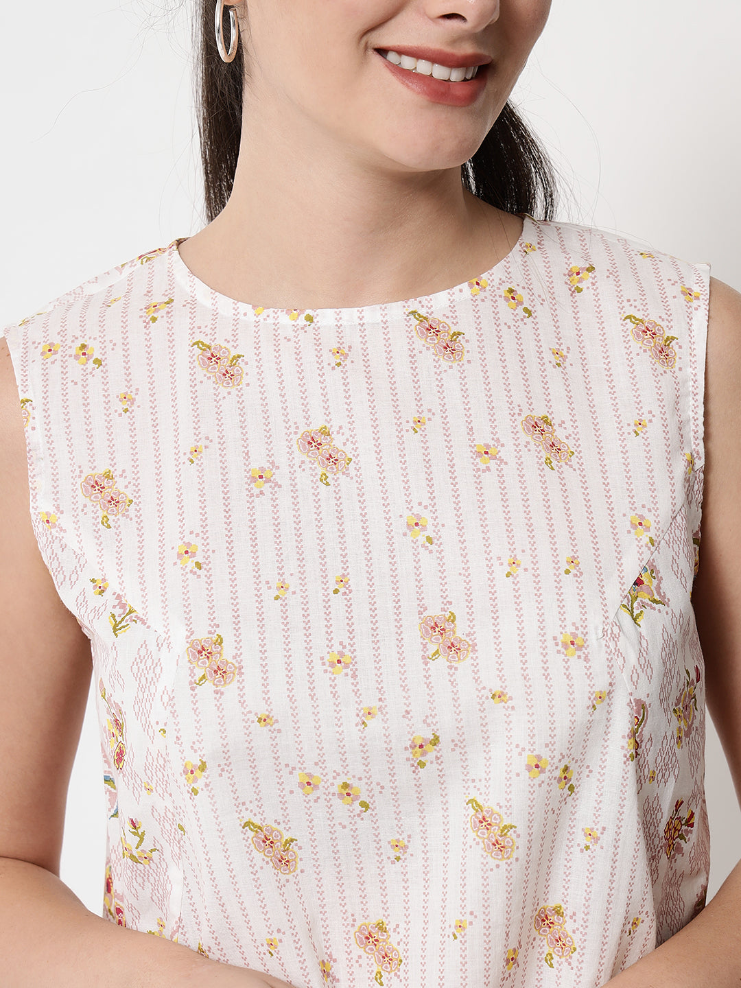 Printed ' Mogra Amaltaas ' Top