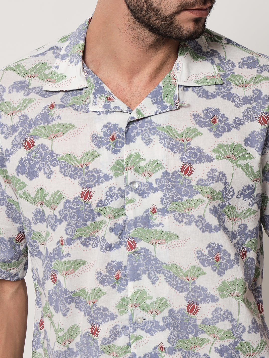 Cotton Printed ' Baadal ' Shirt