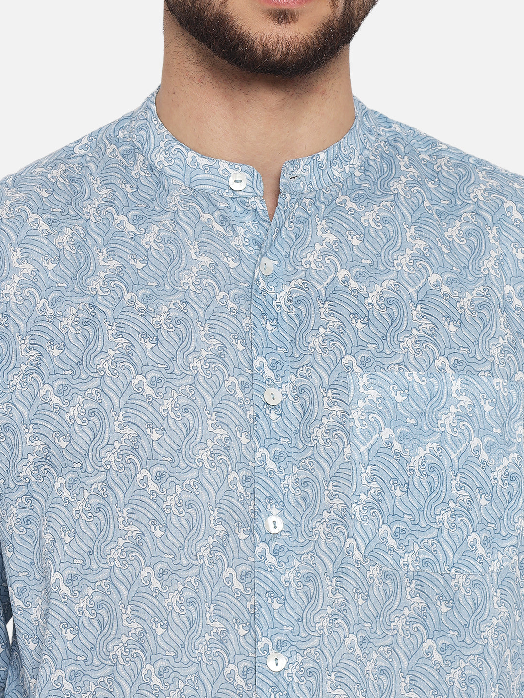 Blue ' Nami ' Printed Shirt