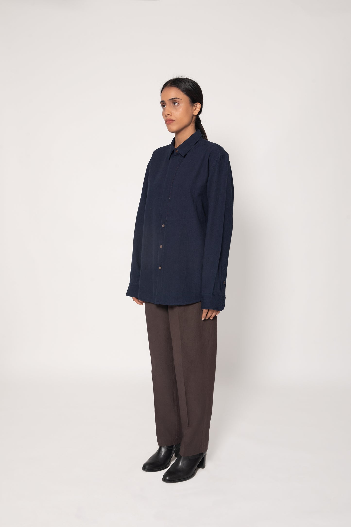 Structured Placket Casual Shirt