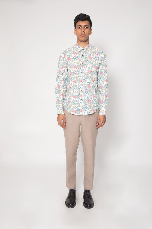 Printed Monkey Palash Shirt