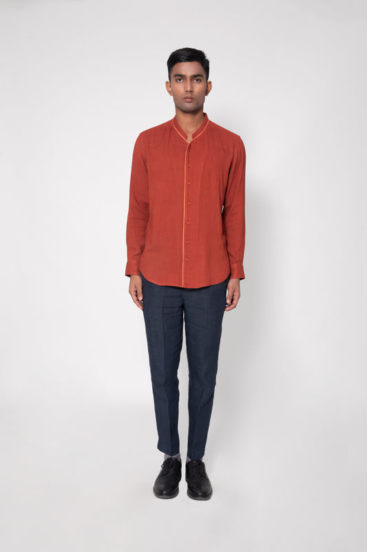 Contrast Detailed Casual Shirt