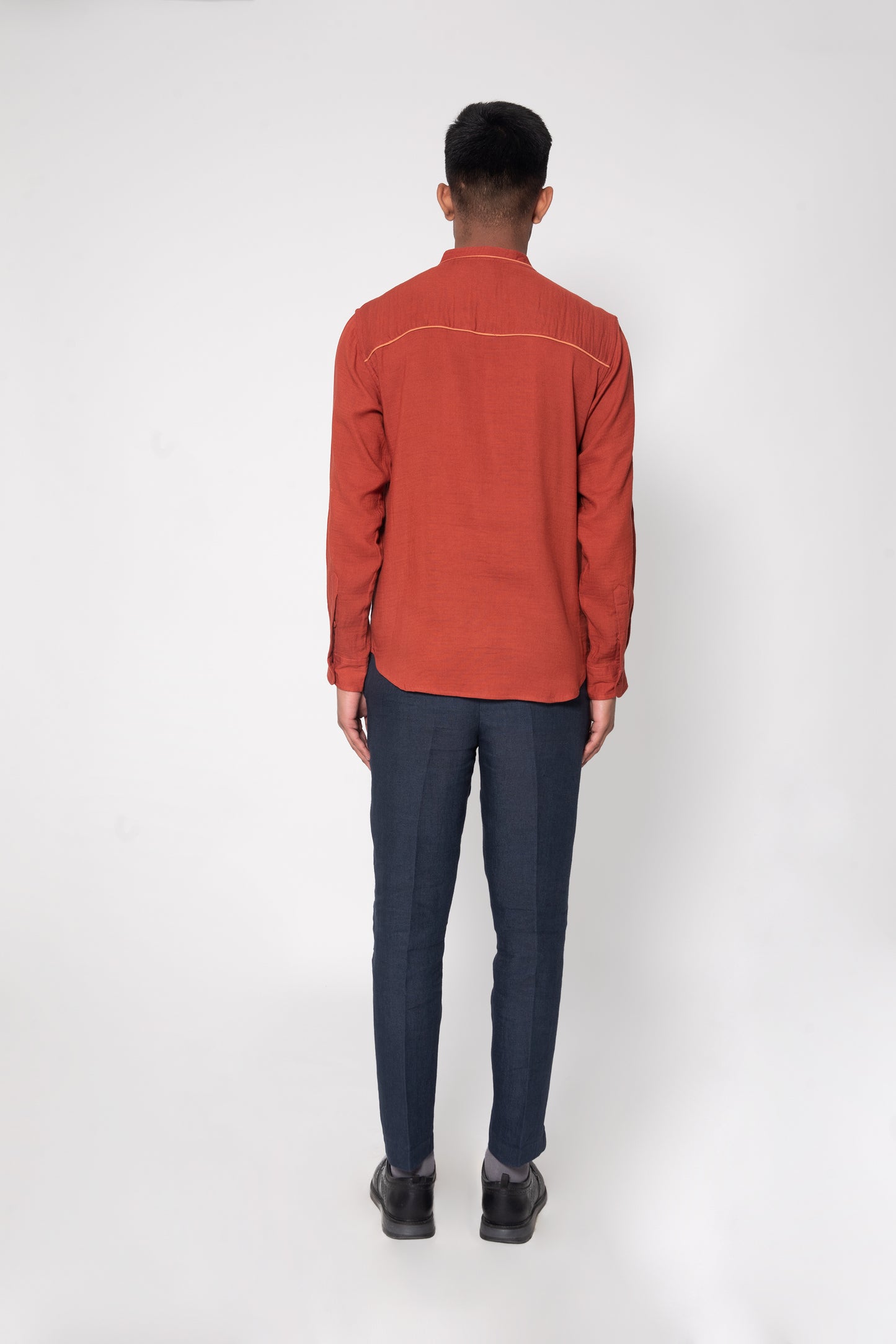 Contrast Detailed Casual Shirt