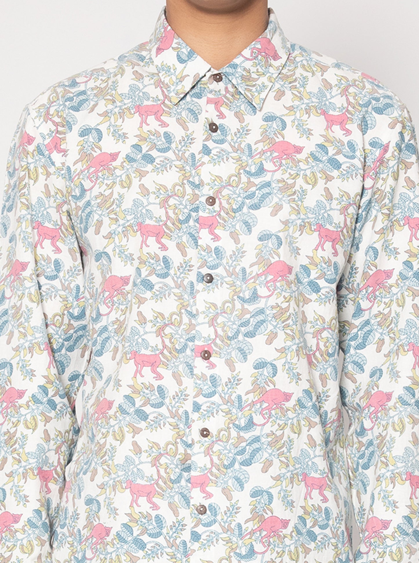 Printed Monkey Palash Shirt