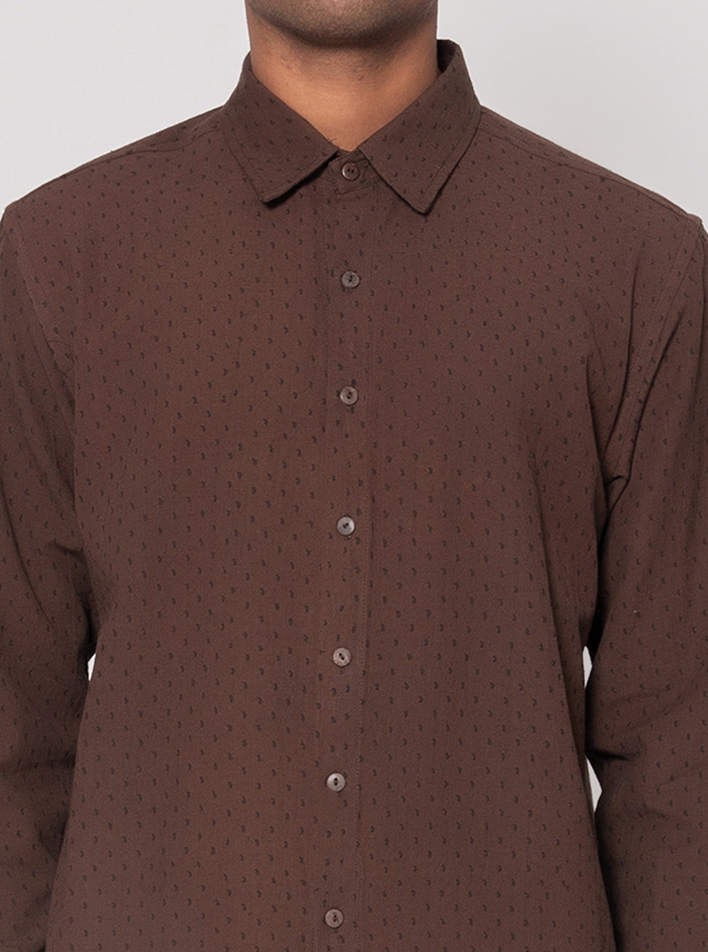 Printed Paisley Dots Casual Shirt