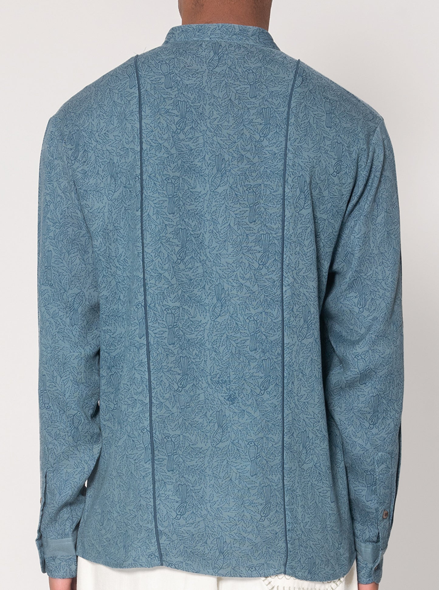 Indigo Printed Neem Jaal Casual Shirt