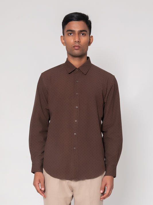 Printed Paisley Dots Casual Shirt