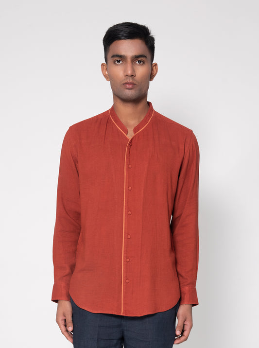 Contrast Detailed Casual Shirt