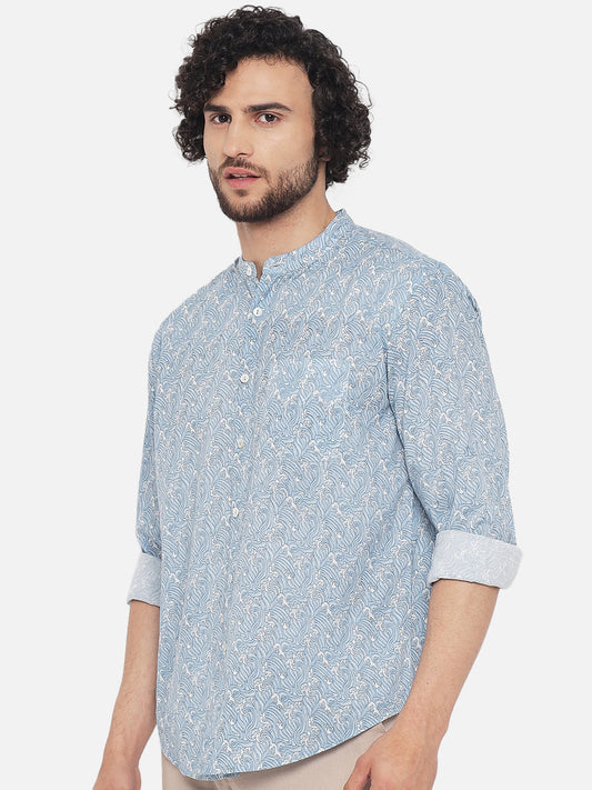 Blue ' Nami ' Printed Shirt